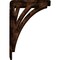 Ekena Millwork Nevio Wrought Iron Bracket, (Triple center brace), Antiqued Copper 2"W x 5 1/2"D x 8"H BKTM02X05X08TNEACO - alternate 5